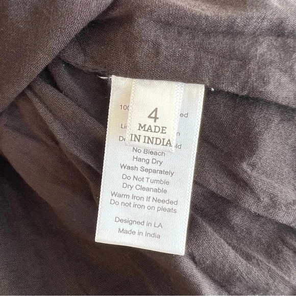 St. Roche Fountain Dress Organic Cotton Black 4 NWT Spring Feminine Contemporary - Picture 10 of 11